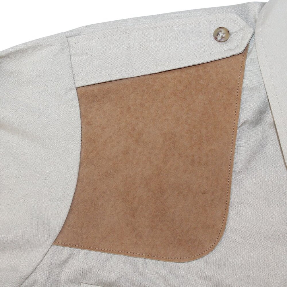 Outdoors Impression Mens Large Khaki Brown Shooting Hunting Long Sleeve Shirt - Picture 7 of 16